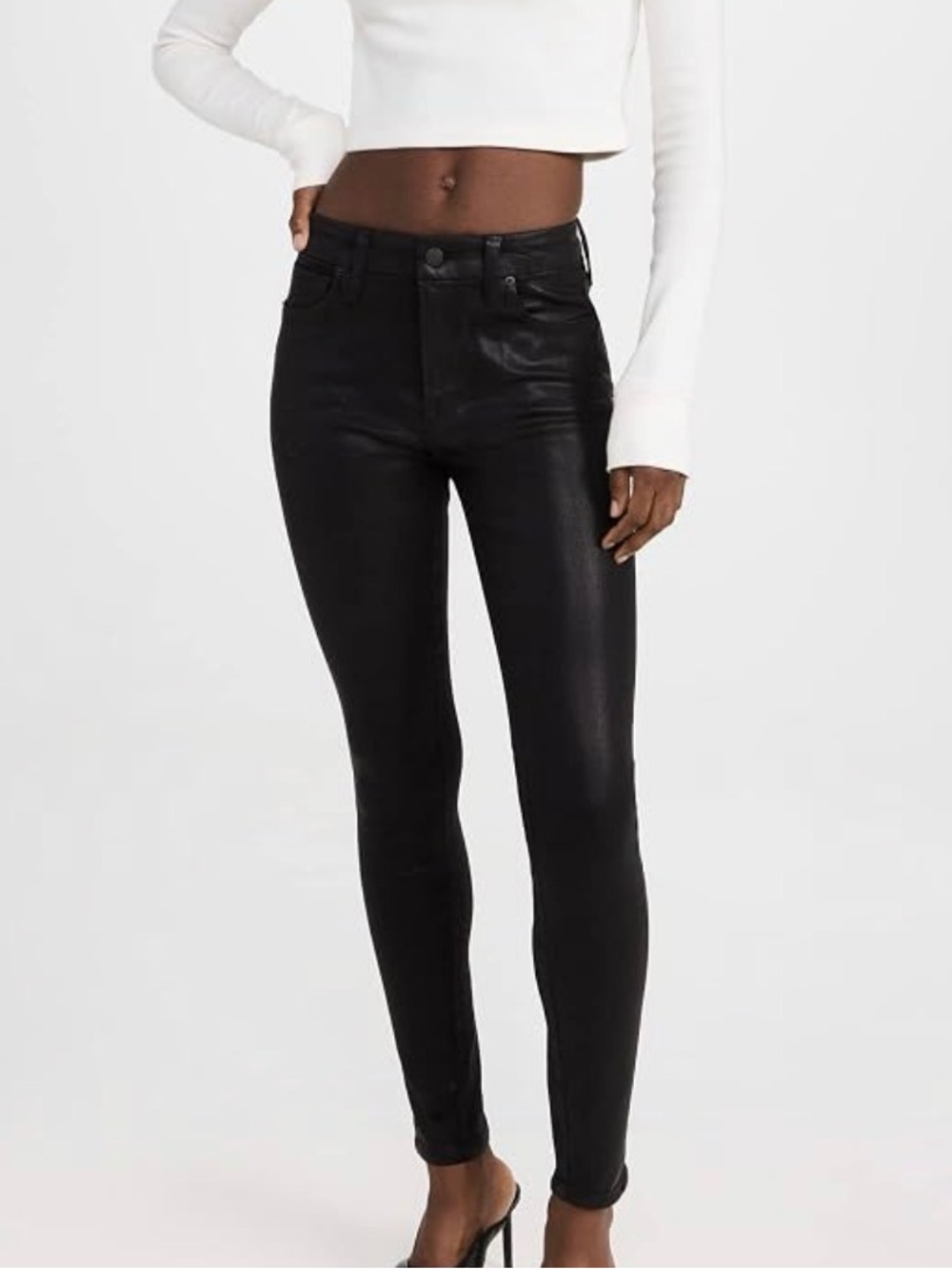 Good America Good Legs Black High-Rise Skinny Jeans